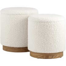 Пуф Stool Group Долли S тедди белый