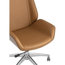 Кресло руководителя Stool Group TopChairs Crown коричневое