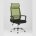 Компьютерное кресло TopChairs TopChairs Style офисное зеленое в обивке с сеткой, регулировка по высоте и механизм качания Top 