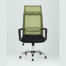 Компьютерное кресло TopChairs TopChairs Style офисное зеленое в обивке с сеткой, регулировка по высоте и механизм качания Top