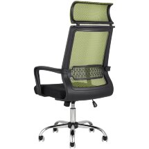 Компьютерное кресло TopChairs TopChairs Style офисное зеленое в обивке с сеткой, регулировка по высоте и механизм качания Top