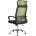 Компьютерное кресло TopChairs TopChairs Style офисное зеленое в обивке с сеткой, регулировка по высоте и механизм качания Top 