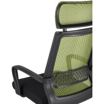 Компьютерное кресло TopChairs TopChairs Style офисное зеленое в обивке с сеткой, регулировка по высоте и механизм качания Top