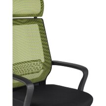 Компьютерное кресло TopChairs TopChairs Style офисное зеленое в обивке с сеткой, регулировка по высоте и механизм качания Top