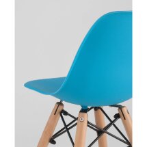 Стул Stool Group DSW детский голубой, полипропилен, сталь, натуральный массив бука