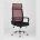Компьютерное кресло TopChairs TopChairs Style офисное красное в обивке с сеткой, регулировка по высоте и механизм качания Top 