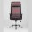 Компьютерное кресло TopChairs TopChairs Style офисное красное в обивке с сеткой, регулировка по высоте и механизм качания Top 
