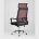Компьютерное кресло TopChairs TopChairs Style офисное красное в обивке с сеткой, регулировка по высоте и механизм качания Top 