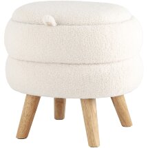 Пуф с ящиком Stool Group Винни M тедди белый
