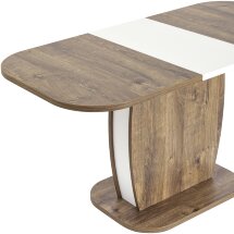 Стол обеденный Stool Group Barrel раскладной 110-145*70 дуб Ка/белый