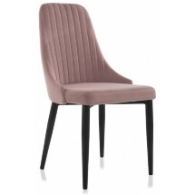 Стул на металлокаркасе Kora light purple / black
