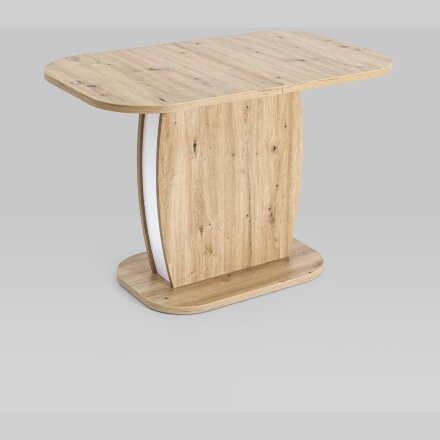 Стол обеденный Stool Group Barrel раскладной 110-145*70 дуб/белый 