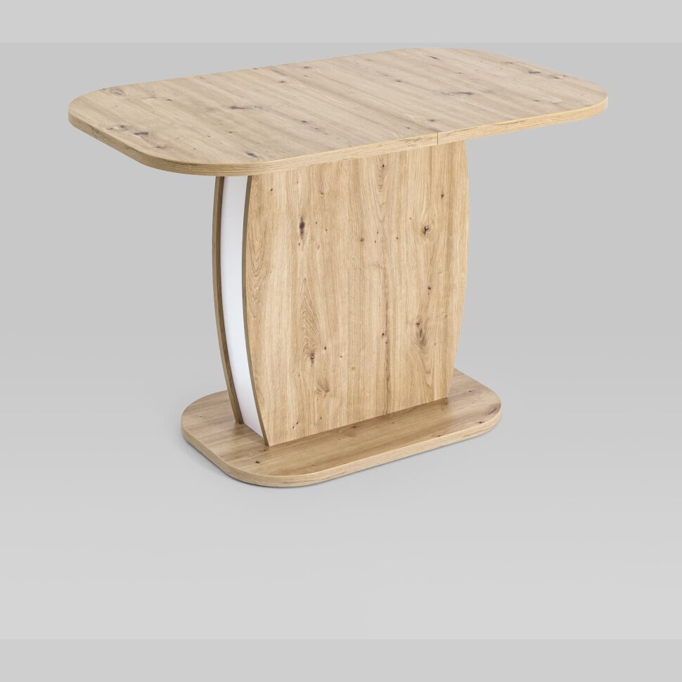 Стол обеденный Stool Group Barrel раскладной 110-145*70 дуб/белый Стол обеденный Stool Group Barrel раскладной 110-145*70 дуб/белый