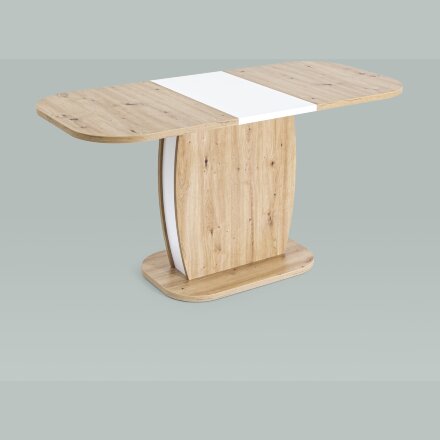 Стол обеденный Stool Group Barrel раскладной 110-145*70 дуб/белый 