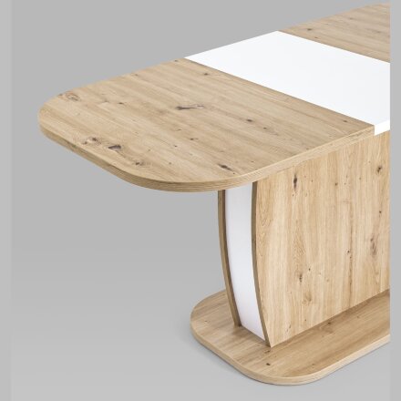 Стол обеденный Stool Group Barrel раскладной 110-145*70 дуб/белый 