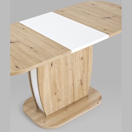 Стол обеденный Stool Group Barrel раскладной 110-145*70 дуб/белый 