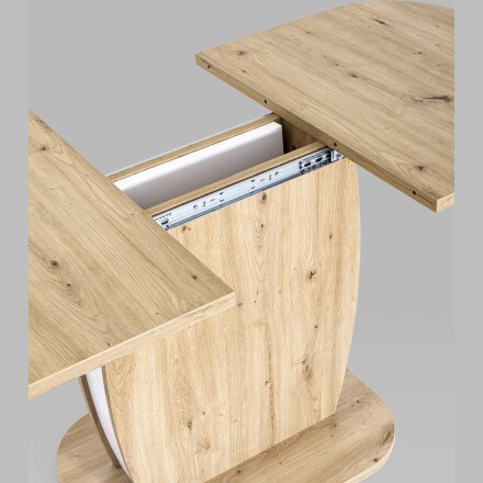 Стол обеденный Stool Group Barrel раскладной 110-145*70 дуб/белый 