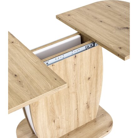 Стол обеденный Stool Group Barrel раскладной 110-145*70 дуб/белый 