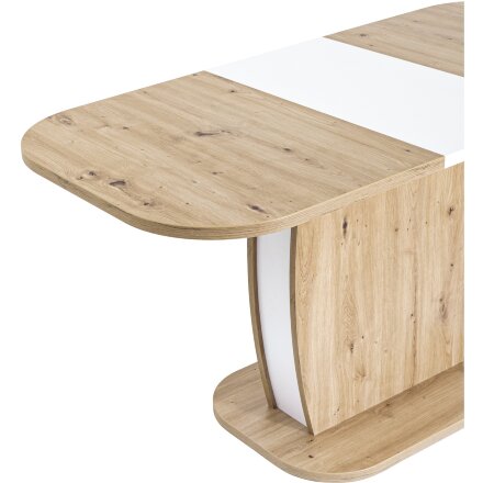 Стол обеденный Stool Group Barrel раскладной 110-145*70 дуб/белый 