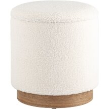 Пуф с ящиком Stool Group Холли S тедди белый