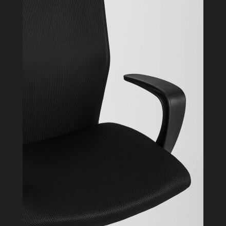 Компьютерное кресло Stool Group TopChairs Balance офисное черное, обивка текстиль и сетка, механизм регулировки и качания Top Gu 