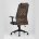 Компьютерное кресло TopChairs TopChairs Studio офисное коричневое в обивке из экокожи и текстиля с сеткой, механизм качания To 