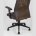 Компьютерное кресло TopChairs TopChairs Studio офисное коричневое в обивке из экокожи и текстиля с сеткой, механизм качания To 