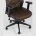 Компьютерное кресло TopChairs TopChairs Studio офисное коричневое в обивке из экокожи и текстиля с сеткой, механизм качания To 