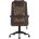 Компьютерное кресло TopChairs TopChairs Studio офисное коричневое в обивке из экокожи и текстиля с сеткой, механизм качания To 
