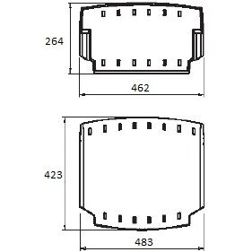 Стул пластиковый на металлокаркасе Sigma-4ПП Blu Blue Ral 5002 