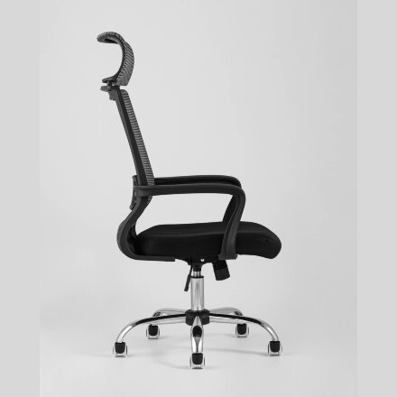Компьютерное кресло TopChairs TopChairs Style офисное серое в обивке с сеткой, регулировка по высоте и механизм качания Top Gu 