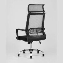 Компьютерное кресло TopChairs TopChairs Style офисное серое в обивке с сеткой, регулировка по высоте и механизм качания Top Gu