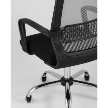 Компьютерное кресло TopChairs TopChairs Style офисное серое в обивке с сеткой, регулировка по высоте и механизм качания Top Gu
