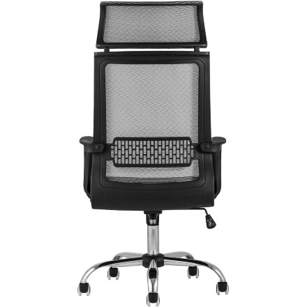 Компьютерное кресло TopChairs TopChairs Style офисное серое в обивке с сеткой, регулировка по высоте и механизм качания Top Gu 
