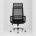 Компьютерное кресло TopChairs TopChairs Style офисное черное в обивке с сеткой, регулировка по высоте и механизм качания Top G 