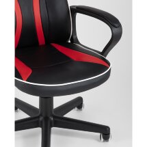 Кресло игровое TopChairs Racer Lighti черное с красным