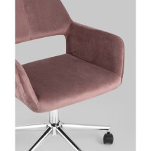 Кресло офисное Stool Group Ross велюр розовый