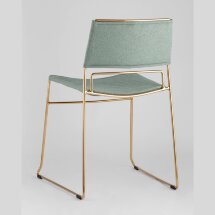 Стул Stool Group Дэйзи мягкий зеленый обивка рогожка