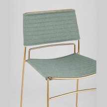 Стул Stool Group Дэйзи мягкий зеленый обивка рогожка
