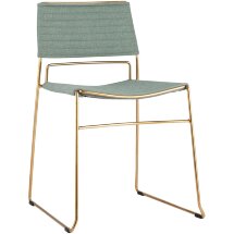 Стул Stool Group Дэйзи мягкий зеленый обивка рогожка