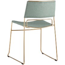 Стул Stool Group Дэйзи мягкий зеленый обивка рогожка