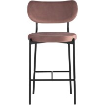 Cтул полубарный Stool Group Барбара NEW велюр пыльно-розовый
