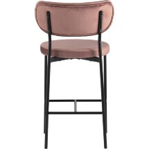 Cтул полубарный Stool Group Барбара NEW велюр пыльно-розовый