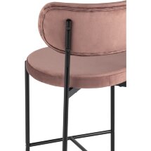 Cтул полубарный Stool Group Барбара NEW велюр пыльно-розовый
