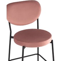 Cтул полубарный Stool Group Барбара NEW велюр пыльно-розовый