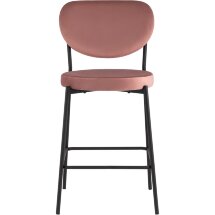 Cтул полубарный Stool Group Барбара NEW велюр пыльно-розовый