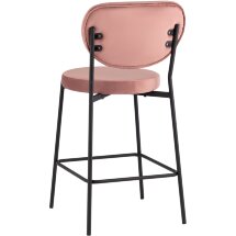 Cтул полубарный Stool Group Барбара NEW велюр пыльно-розовый