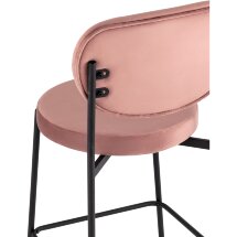 Cтул полубарный Stool Group Барбара NEW велюр пыльно-розовый