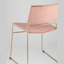 Стул Stool Group Дэйзи мягкий розовый обивка рогожка