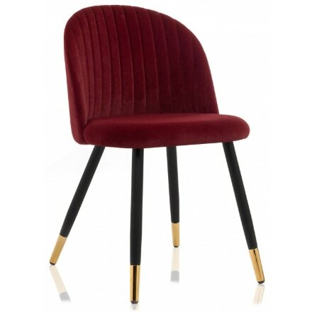 Стул на металлокаркасе Gabi wine red / black 